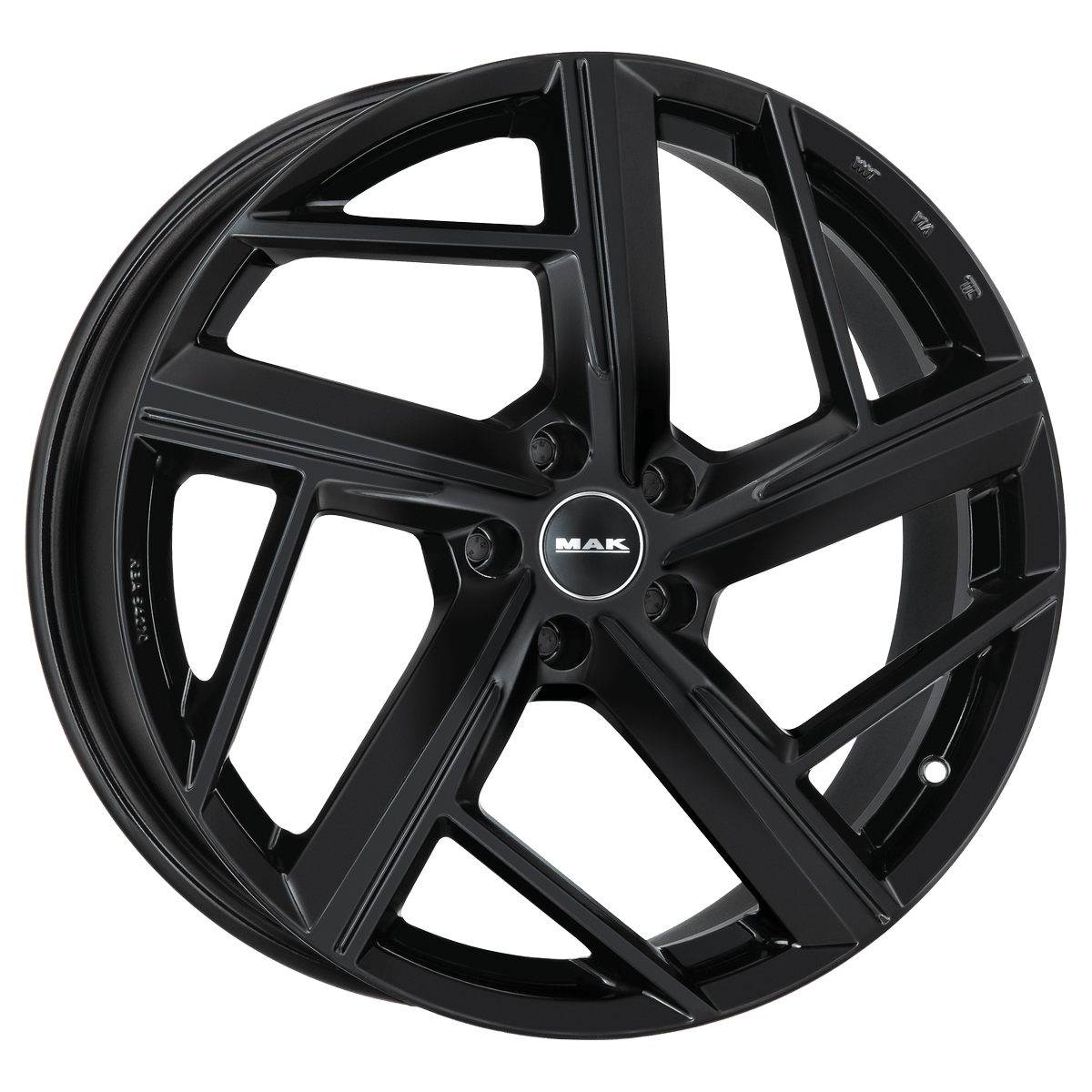Immagine laterale cerchi in lega modello MAK QVATTRO Gloss black