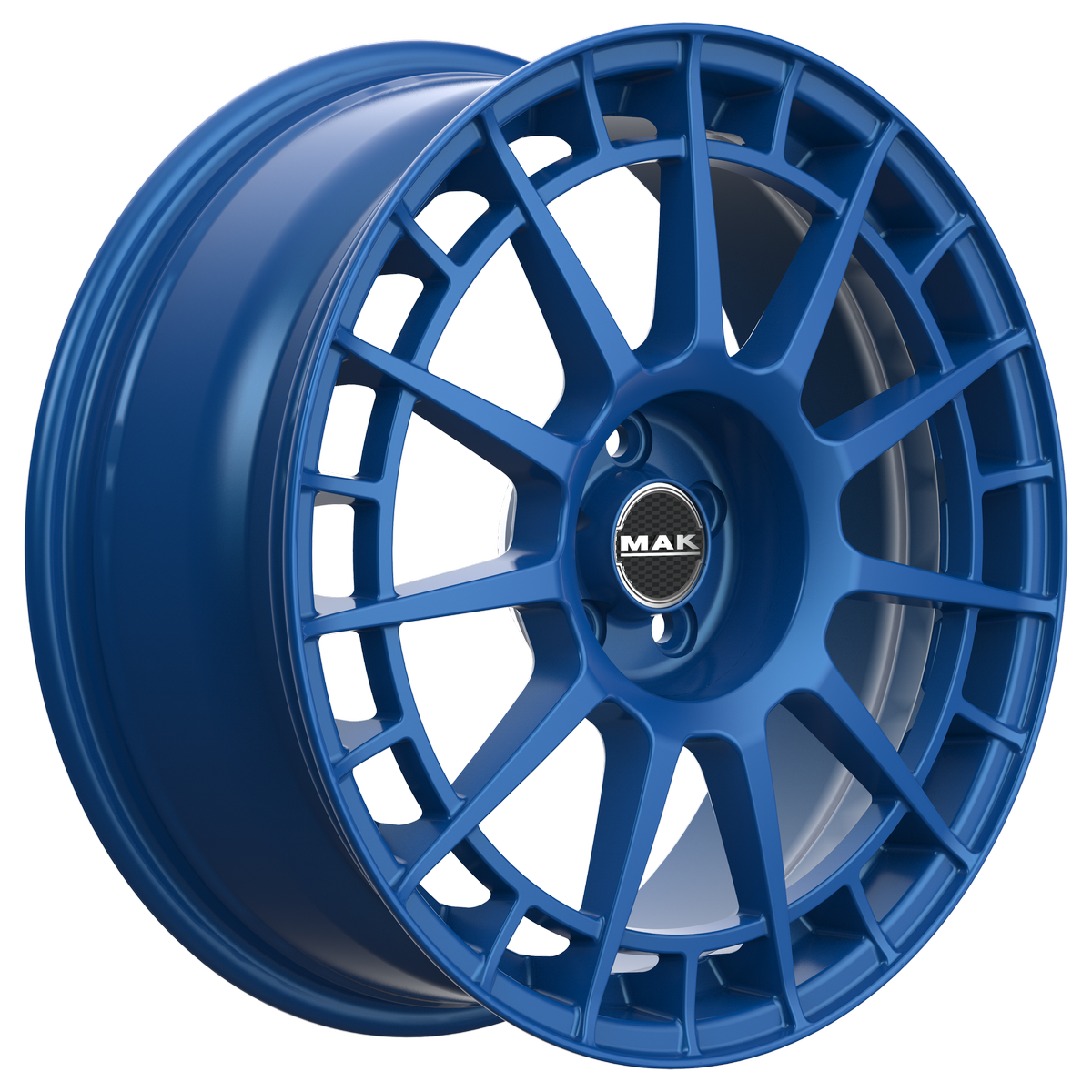 Immagine laterale cerchi in lega modello MAK NTT blu montecarlo